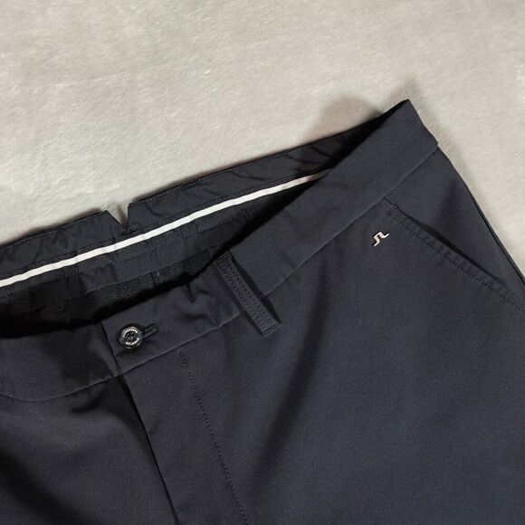 J Lindeberg M Elliot Bonded Micro Stretch Pants Mens 38x29 (Altered) Golf Navy - Picture 2 of 12